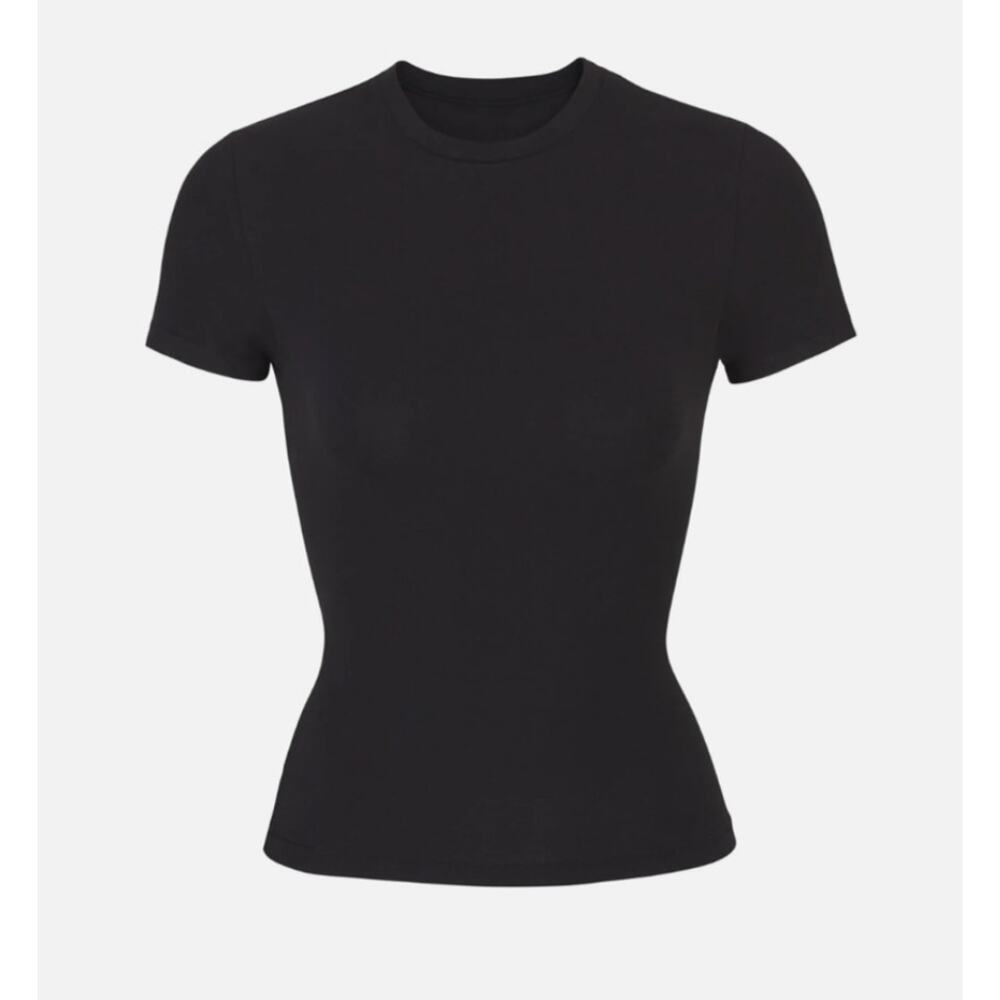 177 NWT SKIMS Cotton Jersey T-Shirt in SOOT in Sz XL